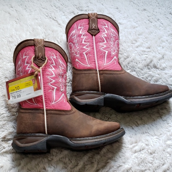 Pink Flare Rebel 8" Pull On Durango Boots - Picture 7 of 8